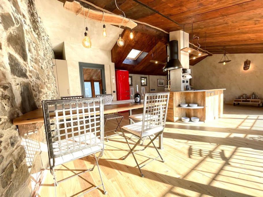 Romantic Home Stone With Amazing View Lake Of Como And Oleandra Laglio Exterior foto