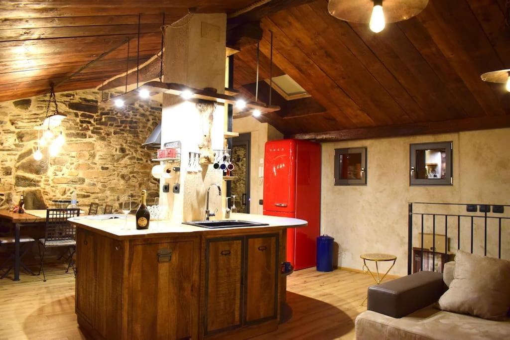 Romantic Home Stone With Amazing View Lake Of Como And Oleandra Laglio Exterior foto